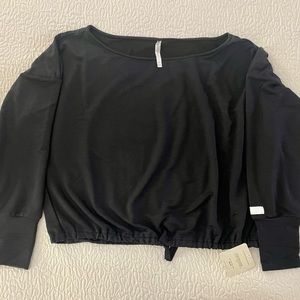 NWT Black Fabletics top, size XS